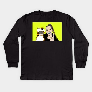 Jenna and Kermit Kids Long Sleeve T-Shirt